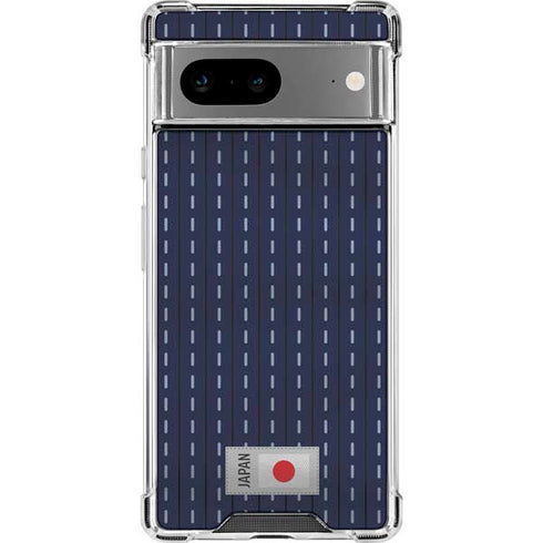 Japan Soccer Flag Google Pixel 8a Clear Case